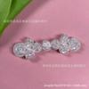 Hebilla de Disco Estilo Chino, Hebilla de Disco de Cristal Bordada a Mano, Botón de Cuentas Colgante para Traje Tang, Botón de Cheongsam, Botón Pipa, Accesorios DIY