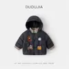Ropa de invierno de algodón para niños de Dudu, abrigos de algodón para niñas, ropa de algodón para bebés, abrigos de algodón gruesos para niños, ropa para niños pequeños, tops y chaquetas