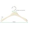 Blanco Marfil Lujo Hombro Ancho Percha de Madera Tienda de Ropa Perchero para Trajes Hotel Especial Soporte para Colgar Ropa Venta al por Mayor