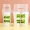 Bolsas para llevar de Té con Leche y Café, Bolsas de Plástico para Bebidas de Taza Única y Doble, Bebidas para Llevar, Té de Frutas, Venta al por Mayor, Doble Capa Engrosada