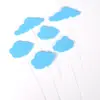 Globo de nube estrella de cinco puntas tarjeta para pastel de cumpleaños decoración de inserción diseño de ambiente de cumpleaños tarjeta de esponja para hornear