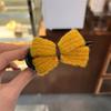 Nuevo Elegante Tocado de Lazo de Lana Horquilla para el Cabello para Mujer Parte Posterior de la Cabeza Lindo Elegante Moño Horquilla para Agarrar el Cabello