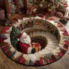 Envío Transfronterizo de Alfombras de Terciopelo de Cristal Navideñas Resistentes a las Manchas, al Desgaste y Fáciles de Mantener, para Uso Doméstico en Dormitorios y Salas de Estar, Felpudos Decorativos Antideslizantes