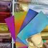 Produto Novo de Fábrica! Papel Cardstock Laser Colorido Brilhante 128g Laser Sete Cores Escovado Adequado para Decoração de Embalagens Papel Especial