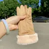 Guantes de Nuevo Estilo para Mujer en Otoño e Invierno, Pantalla Táctil, Forro Polar, Guantes Cálidos de Gamuza, Engrosados para Protección contra el Frío, Adecuados para Ciclismo en Invierno