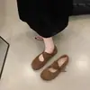 Primer Encuentro Zapatos Planos de Mujer Estilo Francés con Punta Redonda Temporada Otoño 2026 Nuevos Zapatos de Ballet Mary Jane Retro Zapatos Birkenstock