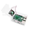 Compatible con Raspberry Pi 2 generación Modelo B carcasa ensamblada en acrílico con ventilador