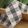 Cinturón de punto de lino y algodón a cuadros con borde grueso, adorno para el pelo, lazo, pinza para sujetar joyas, ropa, zapatos, flores, sombreros, accesorios, cinta