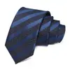 Venda quente transfronteiriça gravata masculina estreita gravata listrada casual gravata personalizada masculina em estoque atacado 7 dias para receber amostras