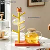 Porta-copos Fox Nick, suporte de parede para copos, copo de vidro, xícara de café, caneca, suporte de copo invertido em forma de árvore