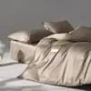 Estilo Simples Escandinavo Algodão de Fibra Longa 100S Cetim Conjunto de Quatro Peças Algodão Puro Lençóis de Cama Capa de Edredom Cama Lençóis de Cama Roupa de Cama