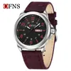 OFNS Venta Caliente Reloj Delgado Luminoso Casual de Negocios para Estudiantes Hombres Doble Calendario Resistente al Agua Reloj de Pulsera de Cuarzo