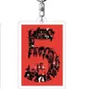 Llavero Acrílico Stranger Things Club del Hacha Eddie Película y TV Merchandising Colgante de Soporte Venta al por Mayor Transfronteriza