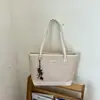 Bolso grande tejido con patrón transfronterizo para mujer, nuevo bolso tote casual de gran capacidad, bolso de hombro de moda y texturizado para el día a día