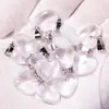 Pendente de Cavalo de Cristal Rosa Amazon Transfronteiriço 16mm Pequeno Coração de Pêssego Presente de Dia dos Namorados Pingente em Forma de Coração de Pedra Natural
