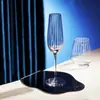 Luxo Leve High-End Transparente Padrão Vertical Taça de Vinho Tinto Taça de Barriga Grande Criativa Doméstica Taça de Vinho Champagne Atacado