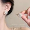 Pendientes de Pedrería Exagerada Super Brillantes de Lujo Ligero para Graduación y Noche, Pendientes de Botón Elegantes y Geniales, Pendientes de Diosa