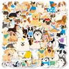 56 Novos Adesivos Decorativos Criativos de Grafite Transfronteiriços para Planejador à Prova d'Água, Adesivos Fofos de Cachorro em Desenho Animado Feitos à Mão