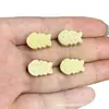 Cráneo de Calavera Tallado en Jade con Pasta Dorada Estilo Tíbet Pescado Accesorio DIY Cuentas Sueltas Semilla de Coco Rudraksha 108 Cuentas Budistas