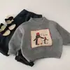 Ropa de Punto para Niños Mai Bao 2026 Invierno Nuevo Estilo Coreano Niños y Niñas Suéter Grueso de Punto Ropa de Invierno para Bebé Top