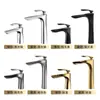 Grifo de Lavabo Metálico de Comercio Exterior Transfronterizo, Grifo de Agujero Único para Agua Caliente y Fría en Baño, Grifo para Encimera de Tocador de Baño