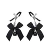 Par de Abrazaderas Metálicas para Pezones Mariposa Ajustables Sm, Accesorios Sexys de Lencería, Suministros para Coquetear para Hombres y Mujeres