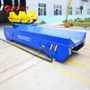 Carrinho Plataforma Elétrico sobre Trilhos com Estrutura em V Carrinho de Transferência de Bobinas de Aço Fixas Cabo de Arraste Carrinho Plataforma Elétrico