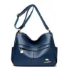 Bolso transfronterizo para mujer, nuevo modelo 2026, bolso cruzado de cuero suave de gran capacidad para mujeres de mediana edad y madres, envío directo de una sola pieza