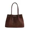 Moda Retro Gamuza 2026 Llegada Nueva Otoño Mujer Gran Capacidad para Viajar al Trabajo Diaria Bolso Tote de Hombro Único y de Mano