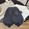 Pantalones deportivos de felpa con forro polar de dibujos animados para niños Invierno Nuevo Pantalones gruesos para niños pequeños Felpa integrada Pantalones casuales tipo jogger
