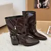 Botines retro de estilo francés para mujer que aumentan la altura, nuevas botas de pantalón de moda otoño e invierno 2026, botines de moda, botas Martin