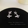 Pendientes de Circonita Frescos y Dulces para Mujer, Mariposa Súper Hada, Diseño de Nicho de Alta Gama, Pendientes Únicos Elegantes Nuevos 2025