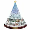 Novos adesivos de Natal transfronteiriços Árvore de Natal de Cristal Guirlanda Enfeites de Papai Noel Adesivos de Vidro 20x30cm