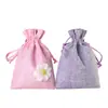 Sachet do Festival do Barco-Dragão Bolsa Vazia Bolsa de Linho com Cordão Bolsa para Armazenamento de Flores Secas Bolsa de Presente Moderno Minimalista Atacado
