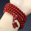 Pulsera de Arena Dorada Púrpura Cinabrio con 108 Cuentas Rosario para Hombres y Mujeres Cadena de Suéter de Bajo Contenido Collar Fabricante Venta al por Mayor