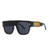 Europa y Estados Unidos transfronterizos marco estrecho anti-luz azul espejo plano tendencia fotografía callejera encanto moderno gafas de sol retro 86578