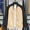 Chamarra sudadera para hombre con forro de polar, nuevo estilo otoño/invierno, cálida, con cuello alto, forro polar engrosado y diseño de cierre de cremallera, disponible para venta al por mayor