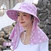 Chapéu de sol Verão das mulheres Anti-UV Face-Cover Sun Hat Outdoor Farming Chá-Picking Hat Beach Big Beave Sun Hat