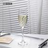 Copa de champán gruesa, copa de vino espumoso, copa de cóctel de nicho de alta gama, creativa y de aspecto alto para el hogar