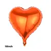 Comercio Exterior Globos de 18 pulgadas en Forma de Corazón y Estrella de Cinco Puntas en Varias Formas, Decoración de Habitación de Boda, Globos de Nochevieja, Globos de Helio