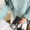 Cartera tipo bandolera con cremallera para iPhone 17/15 Pro Max, funda para teléfono móvil, soporte con anillo para tarjetas Apple 14/13/12