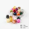 Pulsera de Cuentas Irregulares de Resina de Color Mixto, Bolsa de Cuentas Espaciadoras, Llavero de Coche, Accesorios para Joyería DIY