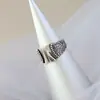 Nafoge Joyería de Plata al por Mayor Anillo de Plata Hecho a Mano Vintage Antiguo para Mujer Apertura Anillo de Plata de Ley 925