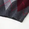 Exportação Transfronteiriça Roupas Femininas Outono e Inverno 2025 Estilo Europeu e Americano Jacquard Xadrez Diamante Suéter de Tricô de Manga Longa para Mulheres M6360