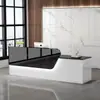 Balcão de Bar Caixa Balcão de Recepção Loja Moderna Salão de Beleza Balcão Supermercado Minimalista Canto Curvo Novo Luxo Leve