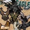 Patch de emblema de águia bordado, best-seller transfronteiriço para jaquetas de couro, jaquetas de motocicleta e decoração DIY
