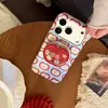 Suporte Magnético Maçã Vermelha 18 Compatível com 17 Pro Max Película Suave Capa de Celular iPhone 16 15 Divertido e Criativo 13