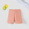 Leggings Tres Cuartos para Niñas Transfronterizos, Shorts de Seguridad Anti-Exposición de Seda de Leche de Verano para Niños, Fuente de Shorts Finos con Lazo