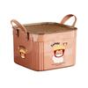 Caja de almacenamiento con tapa y diseño de dibujos animados para el hogar, dormitorio, artículos diversos, juguetes, aperitivos, ropa, escritorio.