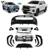 Adecuado para Hilux Rocco 2016+ Modificación de Coche Kit Pequeño de Contorno para Parachoques Delantero Incluyendo Placa Protectora Inferior para Paso de Rueda